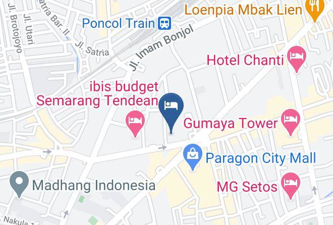 Kota Semarang - Whiz Hotel Pemuda Semarang Maps