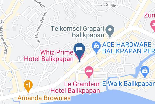 Whiz Prime Hotel Balikpapan Map
