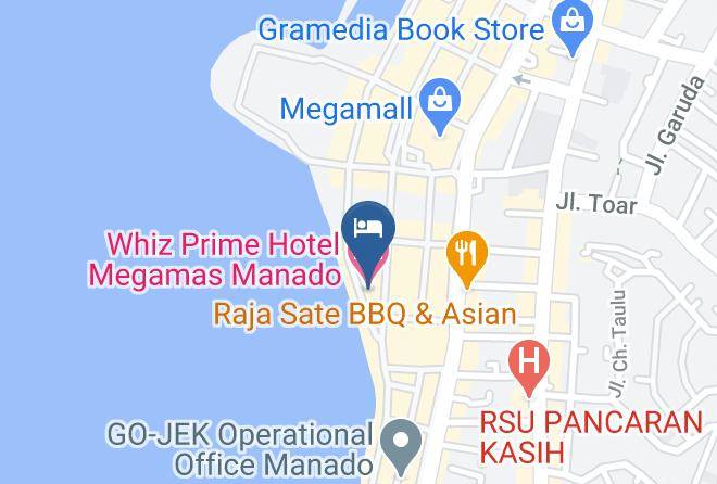 Kota Manado - Whiz Prime Hotel Megamas Manado Maps