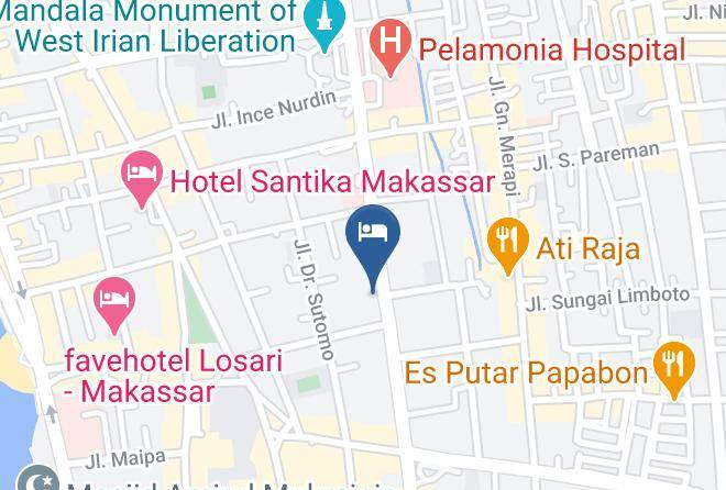 Makassar - Whiz Prime Hotel Sudirman Makassar Maps