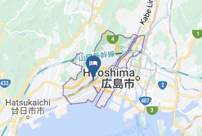 Hiroshima City Nishi Ward - Wholeearth Ryokan Hiroshima Maps