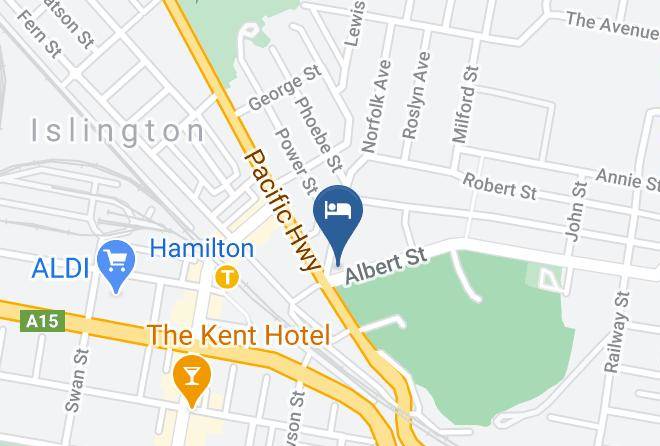 Newcastle - Wickham Park Hotel Maps