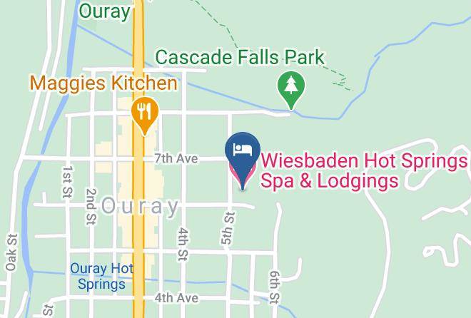 Ouray - Wiesbaden Hot Springs Spa & Lodgings Maps