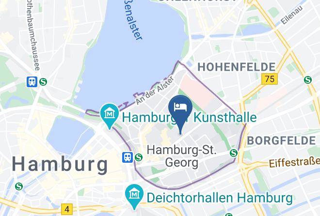 Stadt Hamburg - Hotel Wikinger Hof Maps