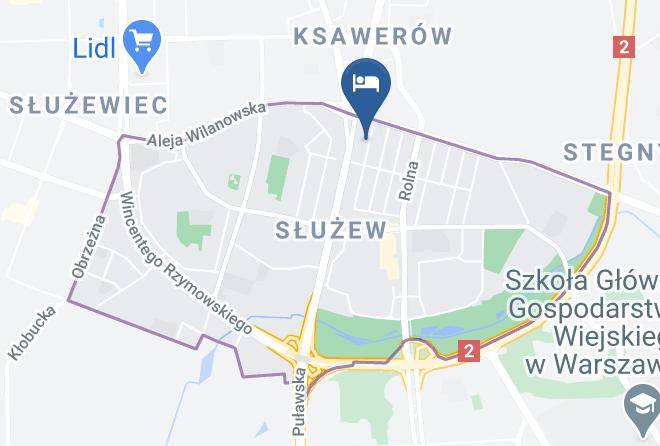 Warsaw - Wilanowska Hostel Maps