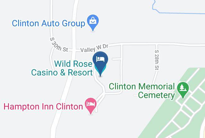 Clinton - Wild Rose Casino & Resort Maps