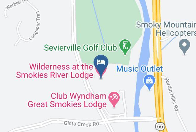 Sevier - Wilderness At The Smokies River Lodge Maps