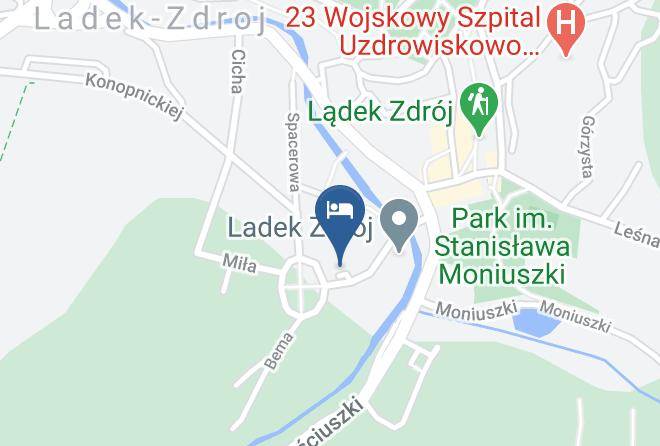 Klodzki - Willa Arabeska Maps