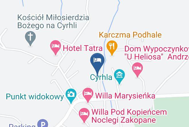 Tatrzanski - Willa Bartek Maps