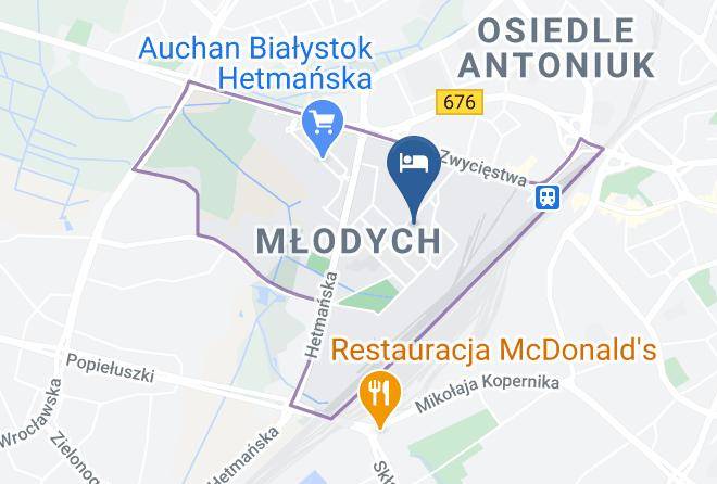 Bialystok - Willa Bialy Dom Pokoje Do Wynajecia Maps