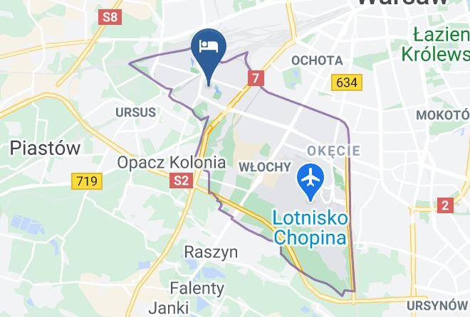 Warsaw - Willa Karis Pokoje Goscinne Maps