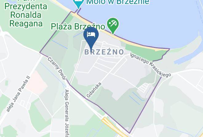 Gdansk - Willa Nadmorska Pokoje Goscinne Maps