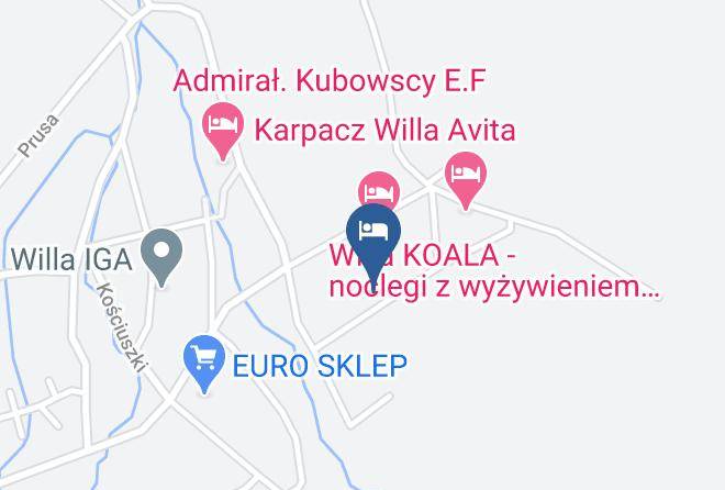 Jeleniogorski - Willa Szyszka Maps