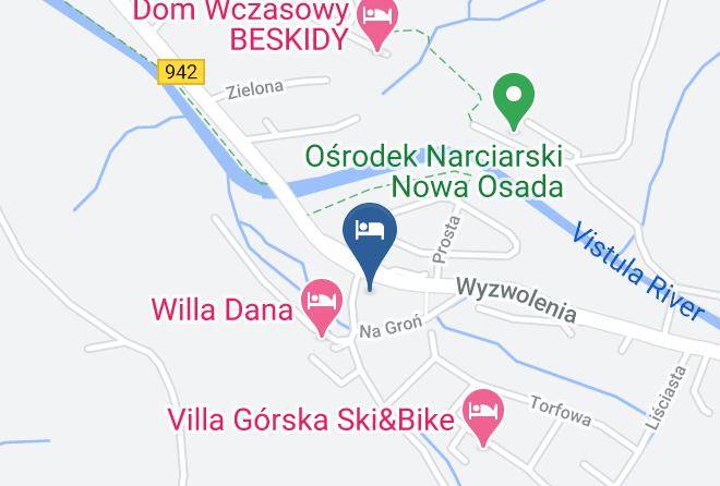 Willa Vistula Map