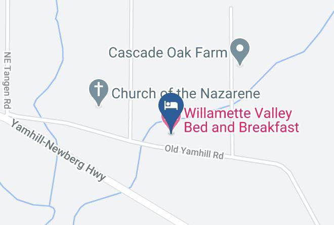 Yamhill - Willamette Valley Bed And Breakfast Maps