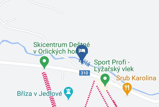 Rychnov Nad Kneznou - William Mountain Resort Orlicke Hory Maps