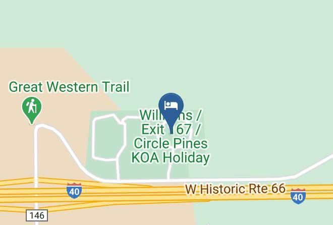 Coconino - Williams Exit 167 Circle Pines Koa Holiday Maps