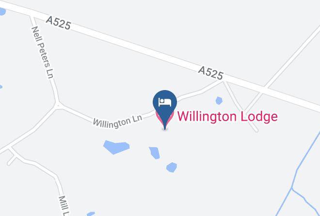 Willington Lodge Map - Wales - Wrexham