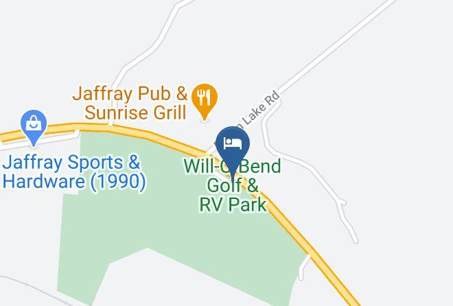 East Kootenay - Will O Bend Golf & Rv Park Maps
