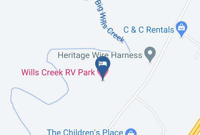 De Kalb - Wills Creek Rv Park Maps