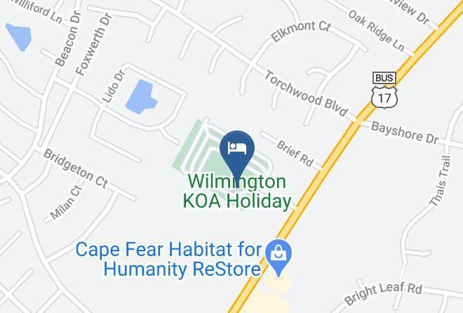 Wilmington Koa Holiday Map