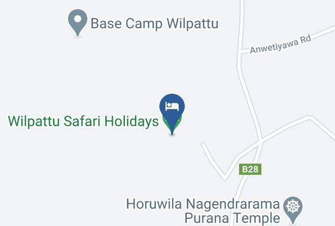 Wilpattu Safari Holidays Map