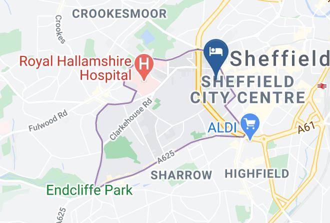 Wilson Carlile Centre Sheffield Map