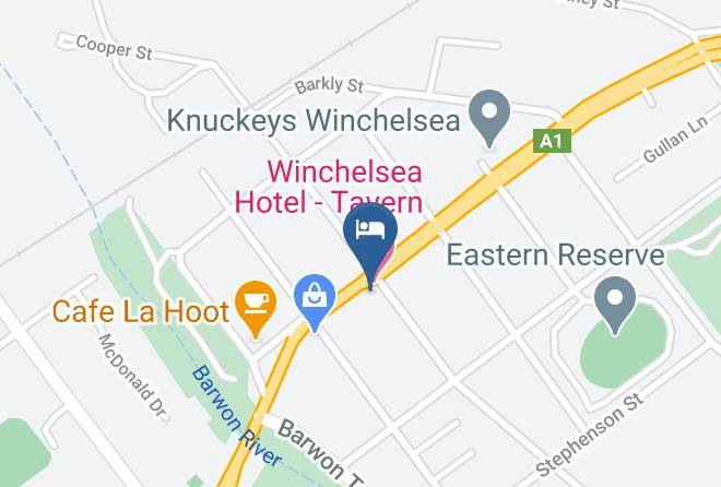 Surf Coast - Winchelsea Motel Maps