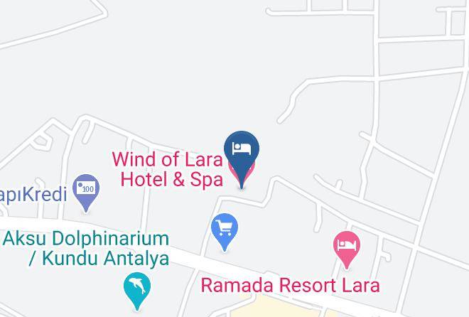 Aksu - Wind Of Lara Hotel & Spa Maps