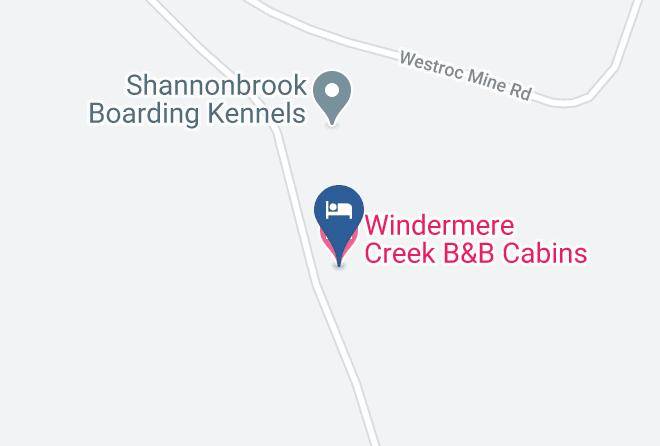 East Kootenay - Windermere Creek B&b Cabins Maps