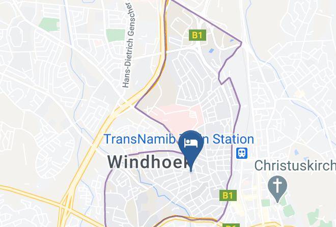 Windhoek - Windhoek Palm Hotel Maps