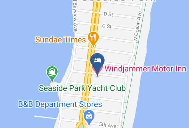 Ocean - Windjammer Motor Inn Maps