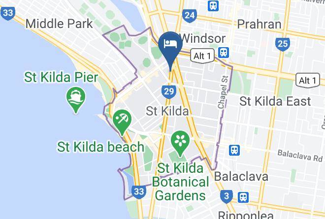 Port Phillip - Windows On Barkly Restaurant Crest Hotel Maps