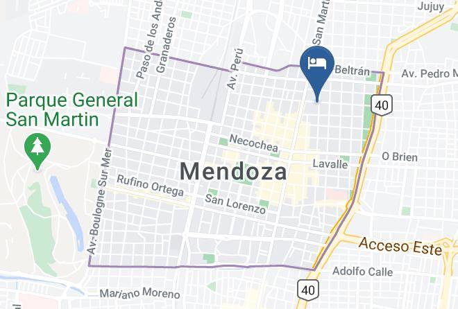 Mendoza - Hotel Cristal Maps