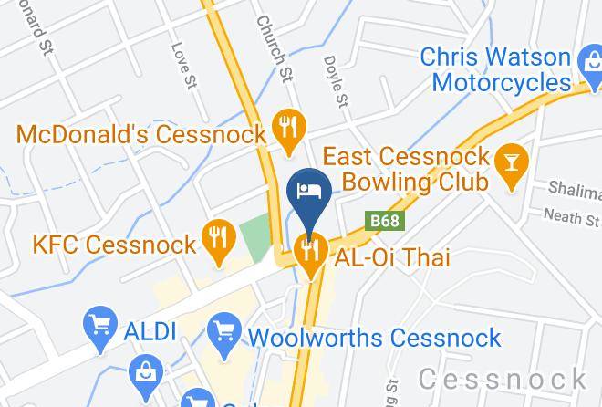 Cessnock - Hotel Cessnock Maps