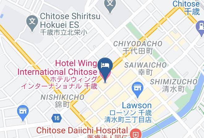 Chitose City - Hotel Wing International Chitose Maps