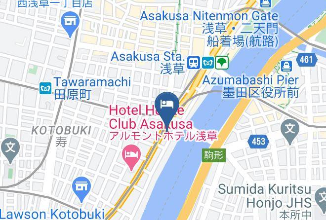 Taito Ward - Hotel Wing International Select Asakusa Komagata Maps