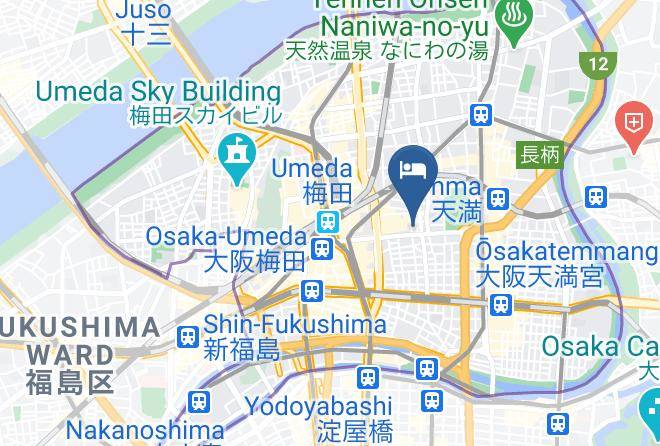 Osaka City Kita Ward - Hotel Wing International Select Osaka Umeda Maps