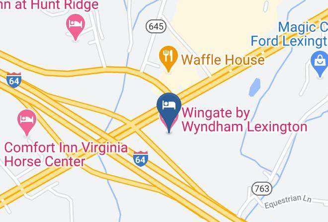 Wingate By Wyndham Lexington Map - Virginia - Rockbridge