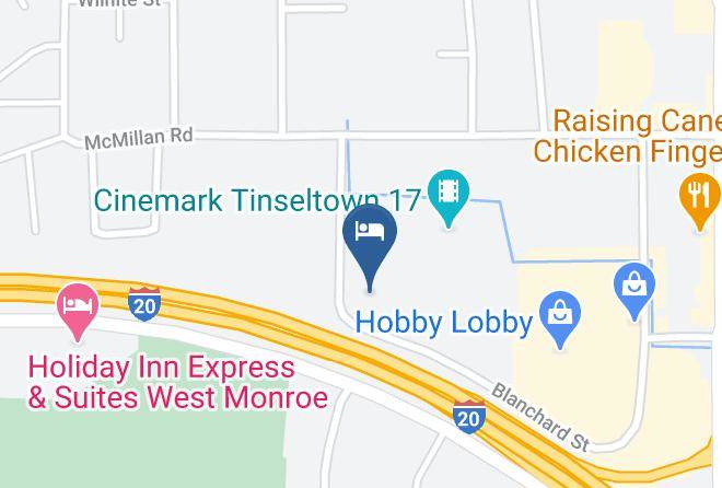 Ouachita Par - Wingate By Wyndham West Monroe Maps