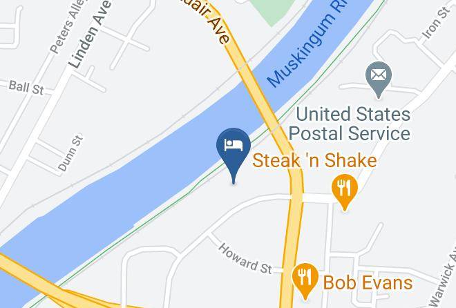 Muskingum - Zane Inn And Suites Maps