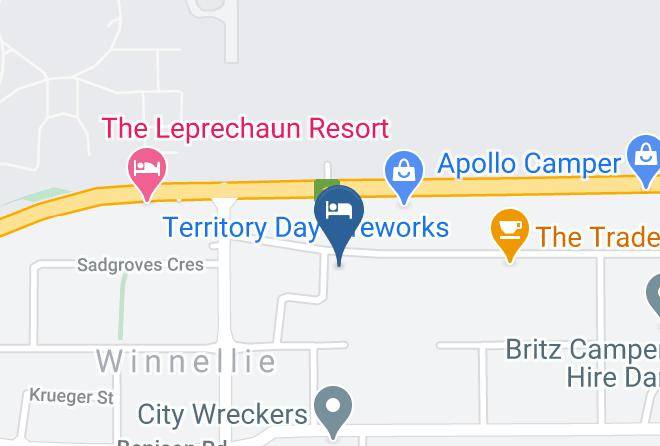 Winnellie Hotel Motel Map