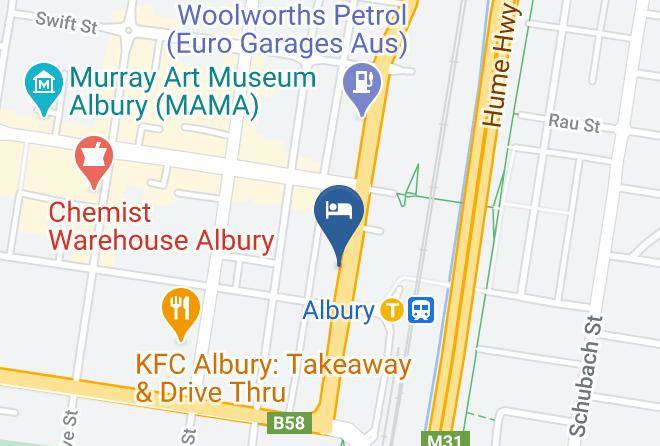 Albury - Winsor Park Motor Inn Maps