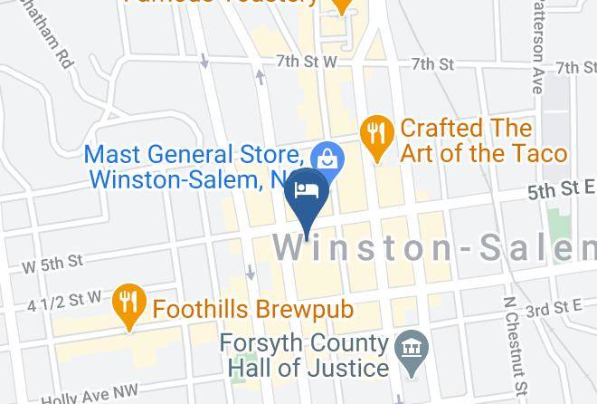 Winston Salem Marriott Map