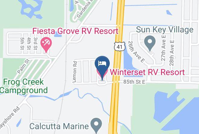 Manatee - Winterset Rv Resort Maps