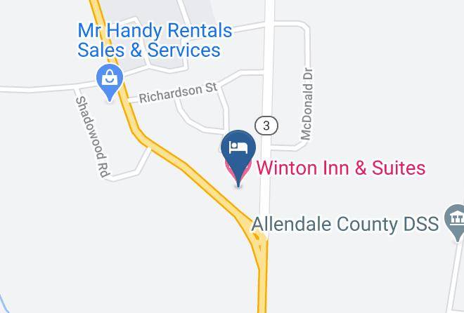 Barnwell - Winton Inn & Suites Maps