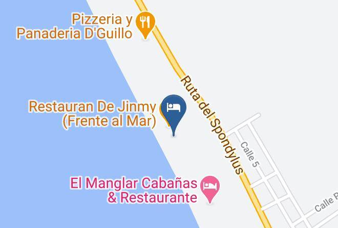 Puerto Lopez - Wipeout Cabana Restaurant Maps