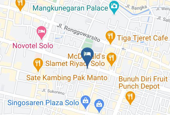 Surakarta - Wisata Indah Hotel Maps