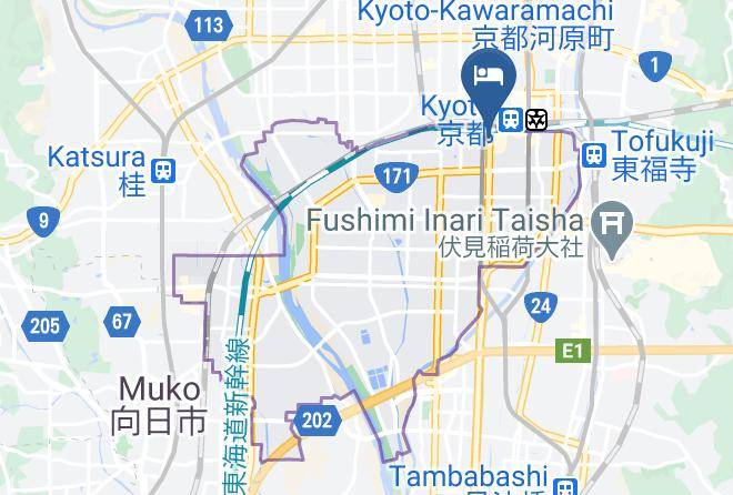 Kyoto City Minami Ward - Wise Owl Hostels Kyoto Maps
