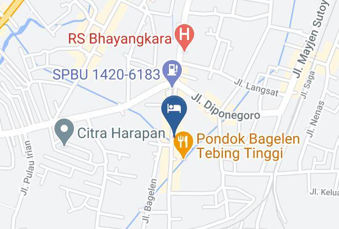 Kota Tebing Tinggi - Wisma Barokah Penginapan Keluarga Maps